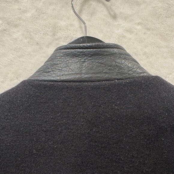 Vintage Bomber Jacket Heavy Duty Leather Knights Made In Canada Size S - Picture 12 of 12